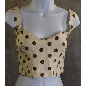 Zara Polka Dot Crop Top NWT